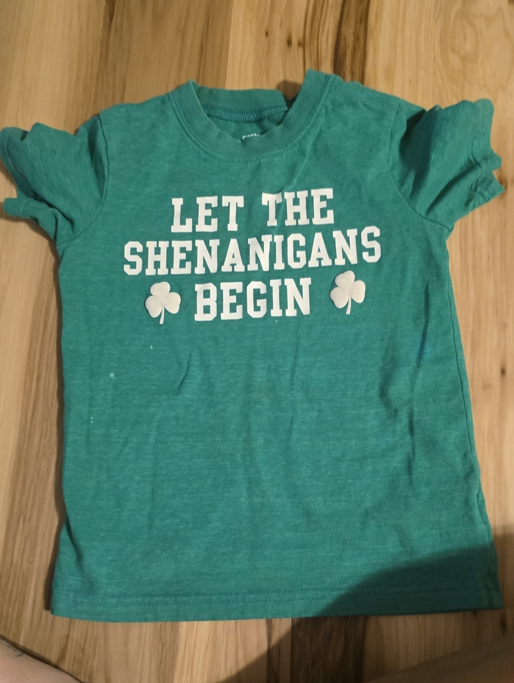 Carter's 5 Green 'Let The Shenanigans Begin' Graphic Tee